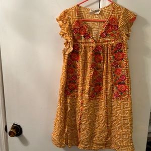 Embroidered dress for women size medium